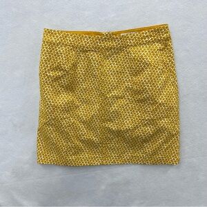 Boden Mini Skirt Yellow Floral 12P